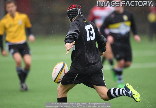 2018-10-28 Amatori Union Rugby Milano U16-Rugby Rho (21-17)